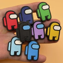 

Single Sale 1Pcs Anime Style Cartoon Character PVC Slipper Accessories Charms For Croc JIBZ Kids X-Mas Gift 11P-6L-3