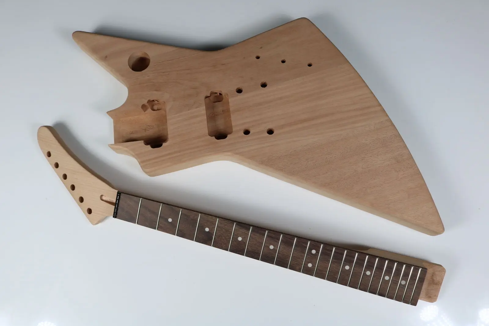 Unfinished Electric Guitar Kits Explorer Type Pickguard Gold Hardware Grover Guitar Aliexpress
