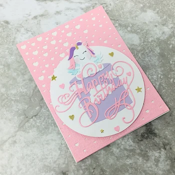 

Cute Lovely Cloud Unicorn Cake Metal Cutting Dies Die For Birthday Card DIY Scrapbooking Cards Making