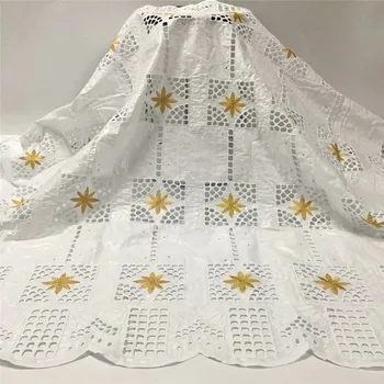 

New arrival Blue african BAZIN riche fabric with Embroidery lace african Guinea Brocade cotton fabric 12L071104