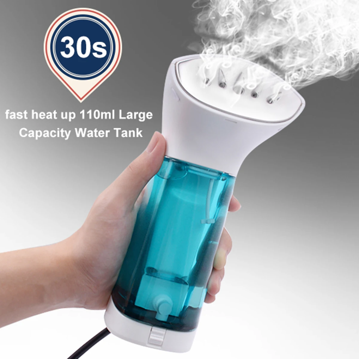 free shopping!!!- High Power Portable Garment Steamer 800W Household
Handheld Vertical Steam Iron Machine with Brush for Clothes Home Travel