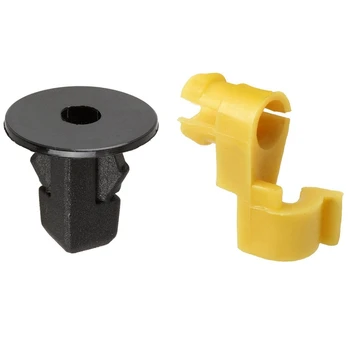 

20Pcs Fender Liner Screw Grommet Rivet Push Clips Retainer with 10 Door Lock 5mm Rod Clip Driver Side Handle Retainer