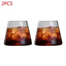 2 шт стеклянные холодные Горячие питьевые кружки для кофе замороженная вода мороженое стеклянная чашка U90A