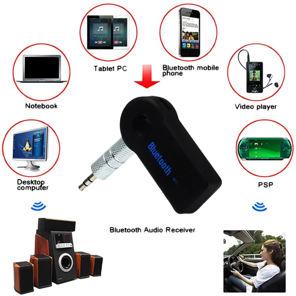 3,5 мм Беспроводной автомобильный Bluetooth адаптер aux автомобильный Bluetooth аудио приемник адаптер