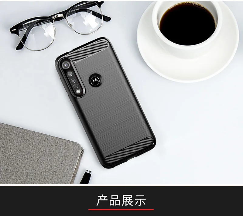 Для Motorola Moto G8 Plus мягкий ударопрочный бампер из углеродного волокна Полная Защита силиконовый чехол для телефона для Moto G8 Plus 6,3''