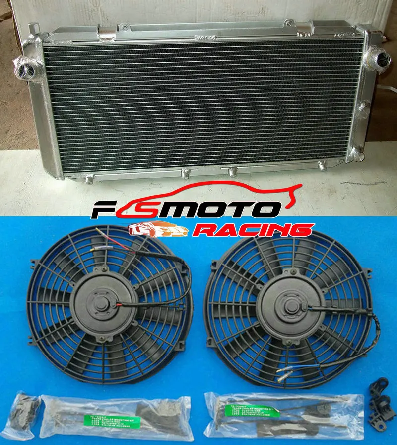 2Row Aluminum Radiator For 1990-1997 Toyota MR2Turbo 2.0L I4 91 92 93 94 95 96