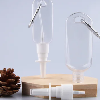 

10pcs 30ml/50ml Trunk Spray Bottles Empty Plastic Refillable Atomizer With Hook Santinizer Spray Bottle