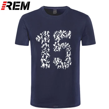 

REM No.15 Newest Belgium Courtois Number 15 Russia Colors T Shirt Mens Fans Footballer Short Sleeve Tee Fashion