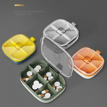 

1PCS Pill Case 4/6 grid Compartment Travel Pill Box Organizer Medicine Tablet Dispenser Organizer Pill Box Splitters Organizer