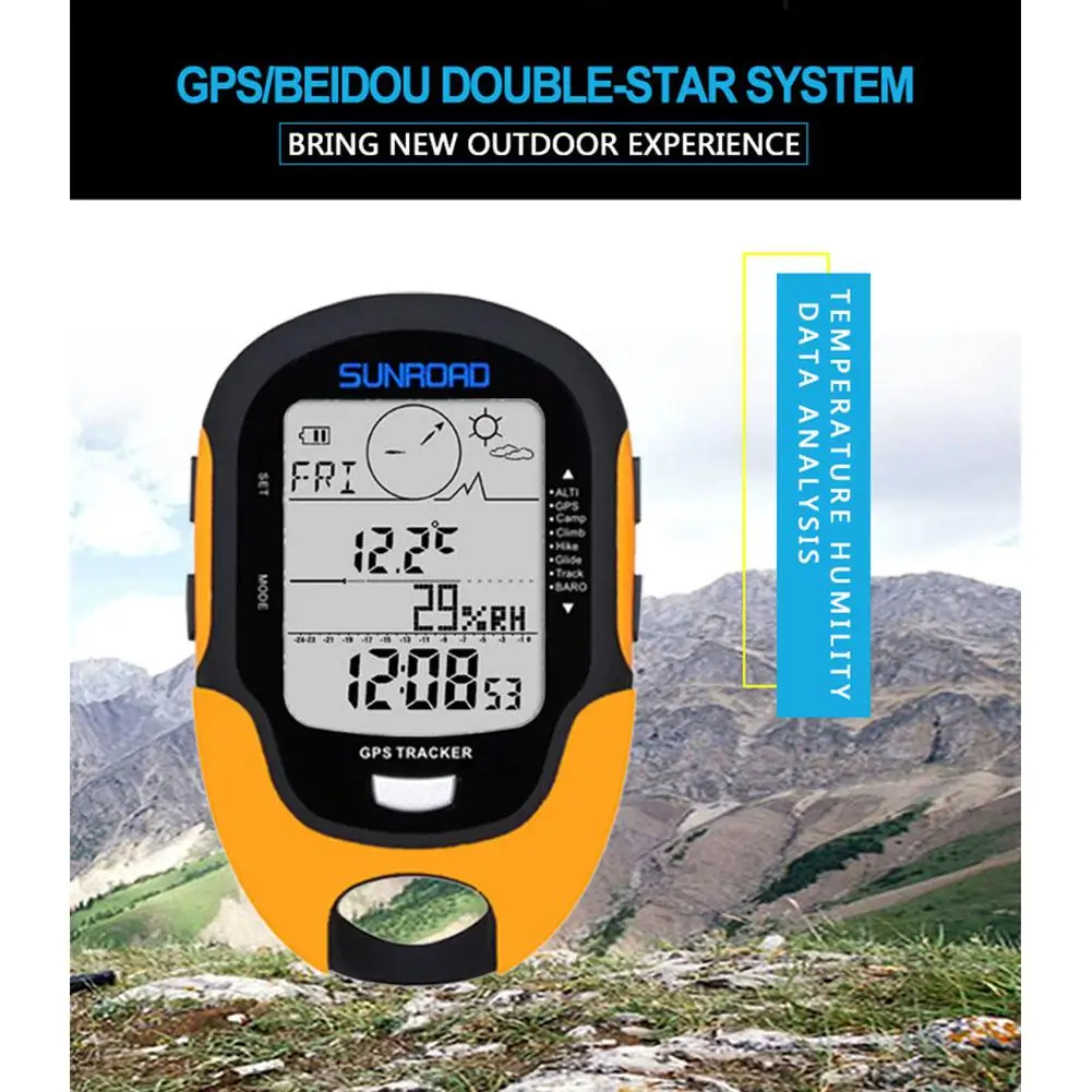  GPS Navigation Tracker Sport Digitale Uhr Armee Stunden Lauf Military Höhenmesser Barometer Kompass