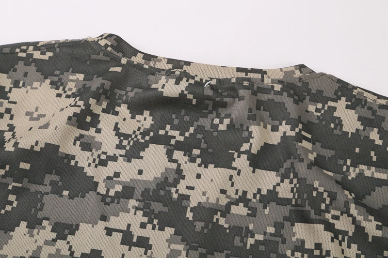 Мужская быстросохнущая тактическая камуфляжная футболка, дышащая Повседневная футболка с круглым вырезом и длинным рукавом, армейские камуфляжные футболки, топы в стиле милитари