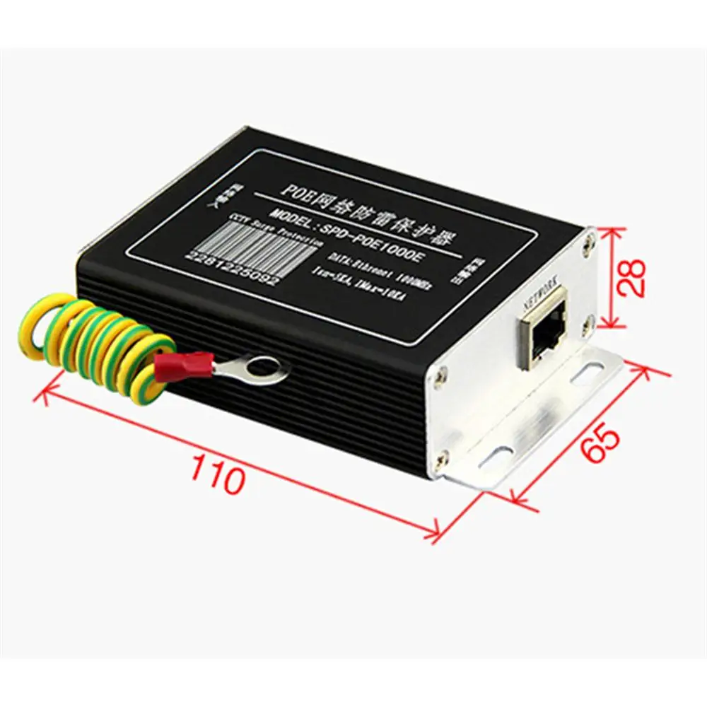 Сетевой коммутатор RJ45 и POE защита от перенапряжения устройство защиты грозоотвод