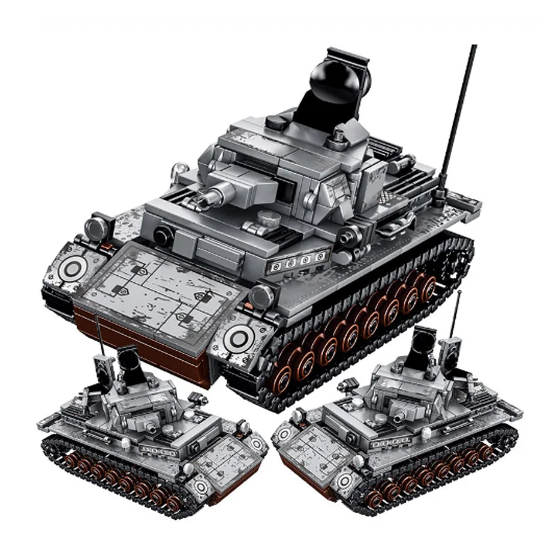 Новый город Diy военные строительные блоки серии Германия Iv Танк Модель Кирпичи WW2
