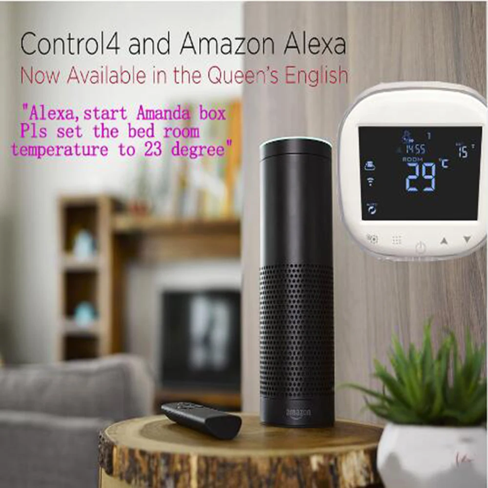 Water Heating Wifi Thermostat termostato NTC Sensor Voice Control Temperature Controller Work with Amazon Echo Alexa Thermostat