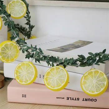 

Lemon Slices String Lights Christmas Home Decoration Garland Battery Powered LED Lamp String Fairy for Photo Wedding Decor