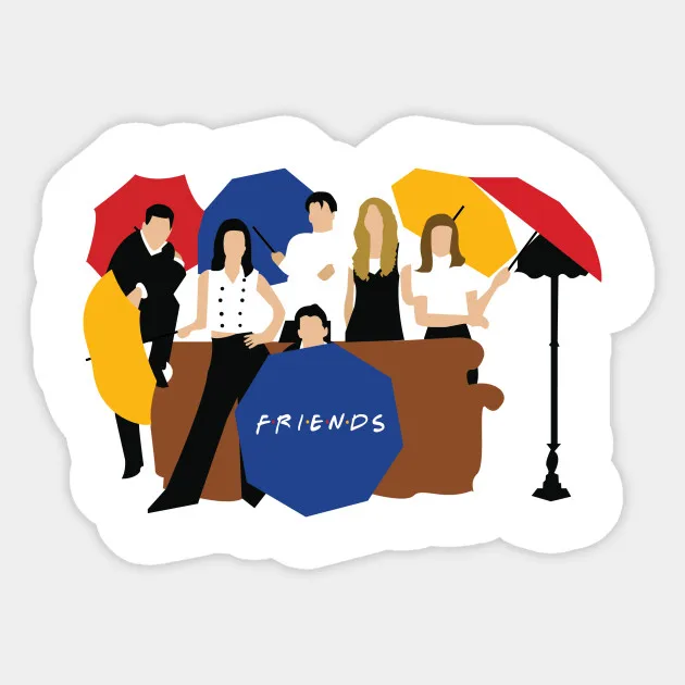 

Friends tv show funny toy Kids Toy Sticker for DIY scrapbooking album Laptop Phone notebook decal wall Sticker