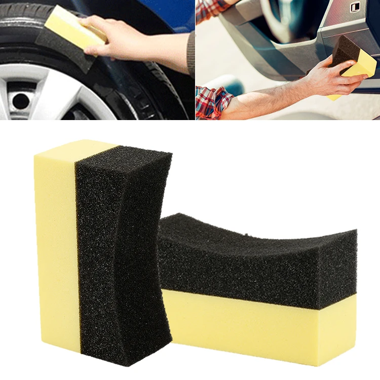1Pc Multifunctional Car Foam Waxing Pad Vehicle Sponge Corner Wipe Clean Paint Polish Polishing Wax Auto Cleaning Brush | Автомобили и