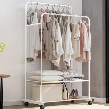 

Clothes Hanger Coat Rack Floor Hanger Storage Wardrobe Clothing Drying Racks porte manteau kledingrek perchero de pie WF1105
