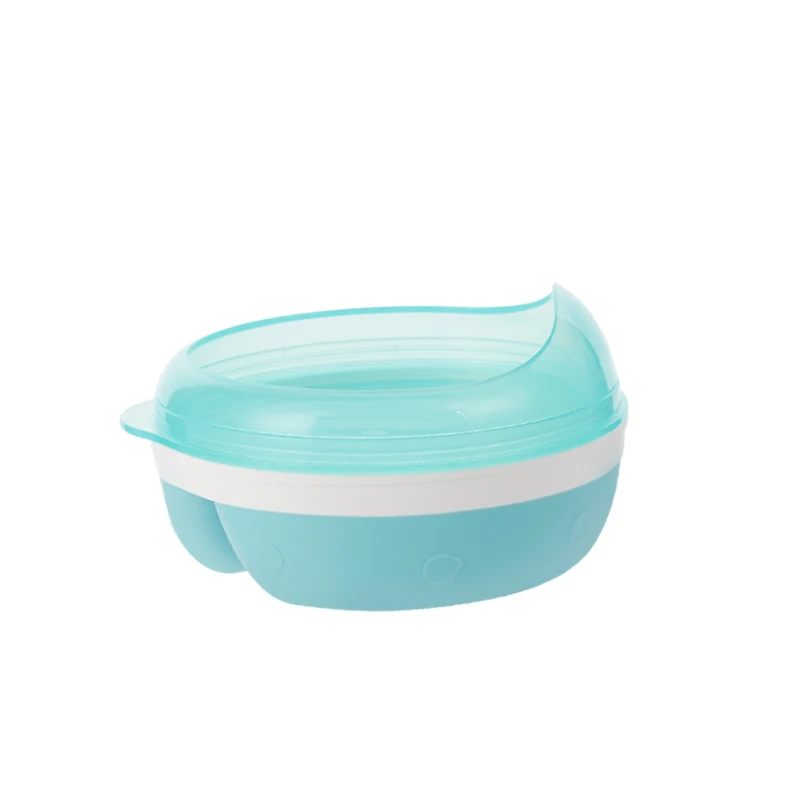H41-116SkyBlue Hogokids, предотвращающая проливание PP, детское блюдо, посуда для кормления, Детские тренировочные блюда, Детская миска, миска для кормления, столовая посуда - Цвет: H41-116SkyBlue