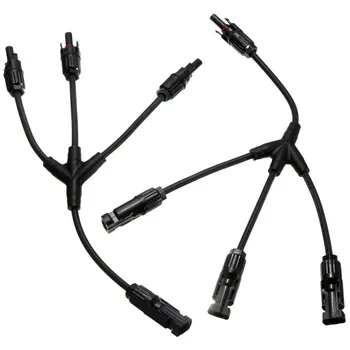 

1 Pair 3 to 1 Y Branch Connector with 4mm2 solar cable MMMF /FFFM For Solar PV System Y Solar Panel Cable Connector