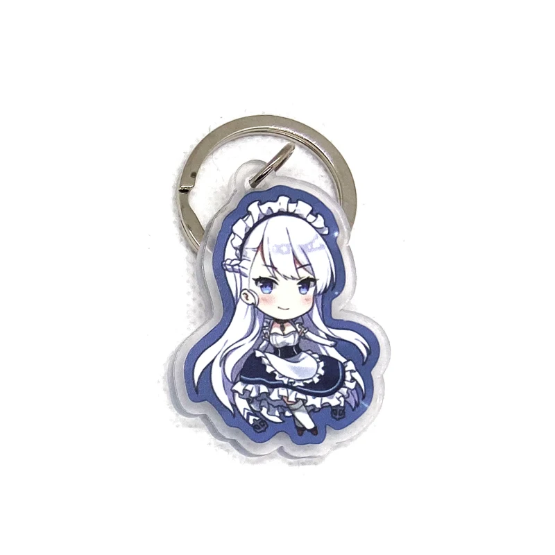 Аниме Azur Лейн Единорог Laffey HMS Hood предприятие знаменитая фигурка Косплей акриловый брелок сумка Подвеска Брелок Милые подарки - Цвет: 10
