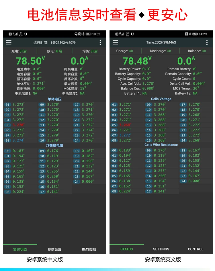 Умная плата BMS 14S ~ 24S 100A 150A 200A 300A 400A Bluetooth APP Lifepo4 для защиты литий ионного