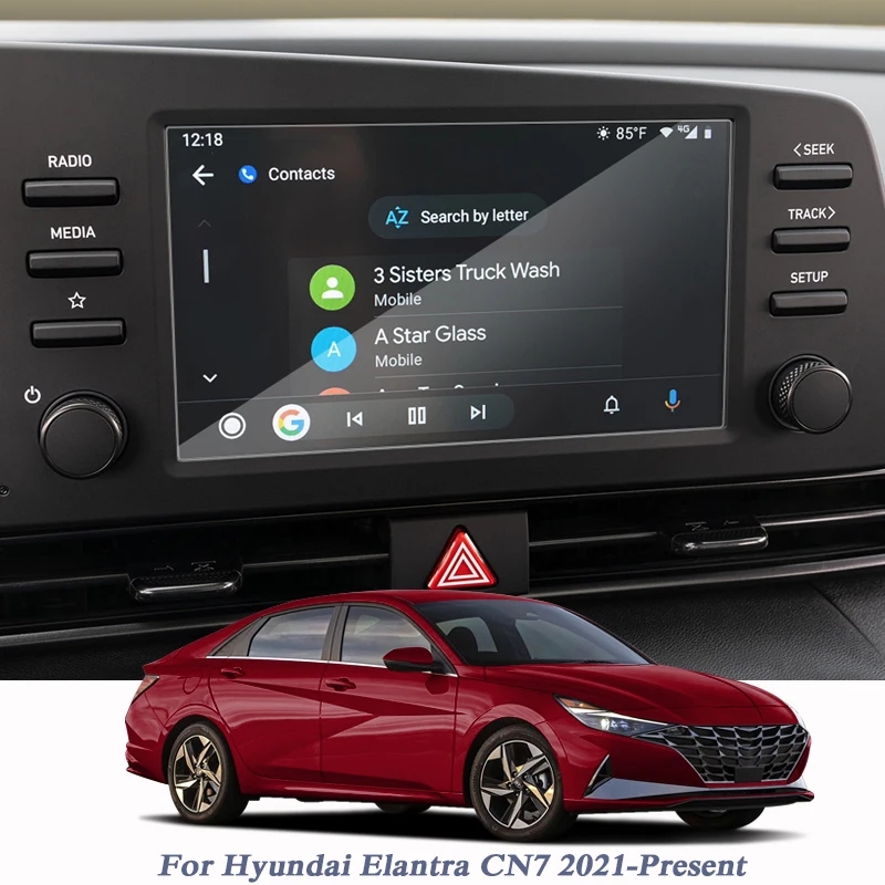

Car Styling GPS Navigation Screen Glass Film For Hyundai Elantra CN7 2021-Present Dashboard Screen Internal Sticker Accessory