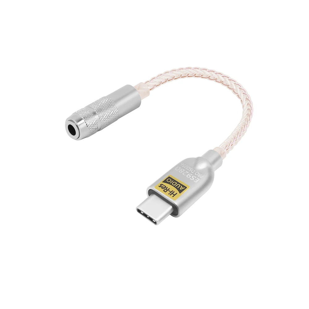 USB C DAC Headphone Adapter Portable 32bit386kHz Hifi DSD600ohm High Resistance Amplifier Type C to 3 5mm Jack Adapter ALC5686