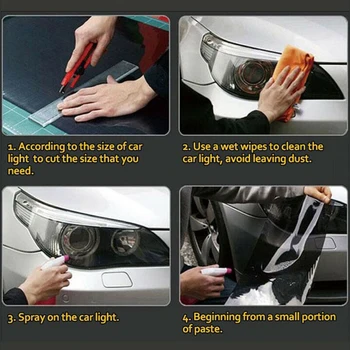 

Vinyl Protector Film Accessory Replacement Anti scratch Transparent Light