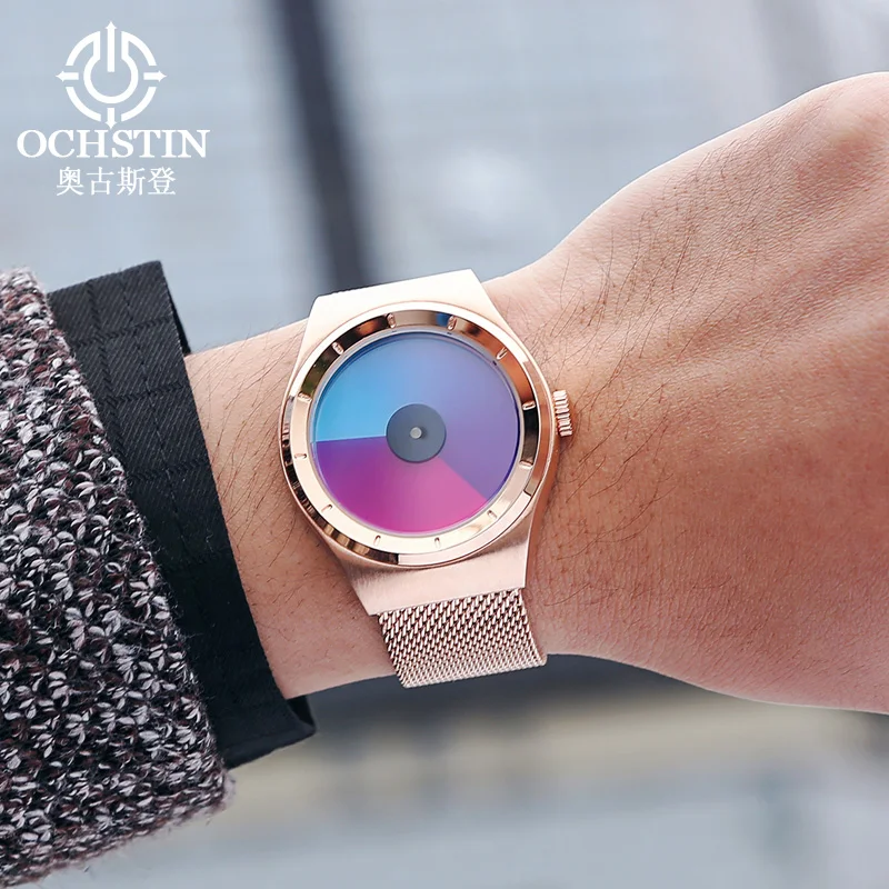 цена OCHSTIN Lover Watches for Women Men Quartz Wristwatches Waterproof Stainless Steel Wrist Watch For Couple Gift Casual Fashion