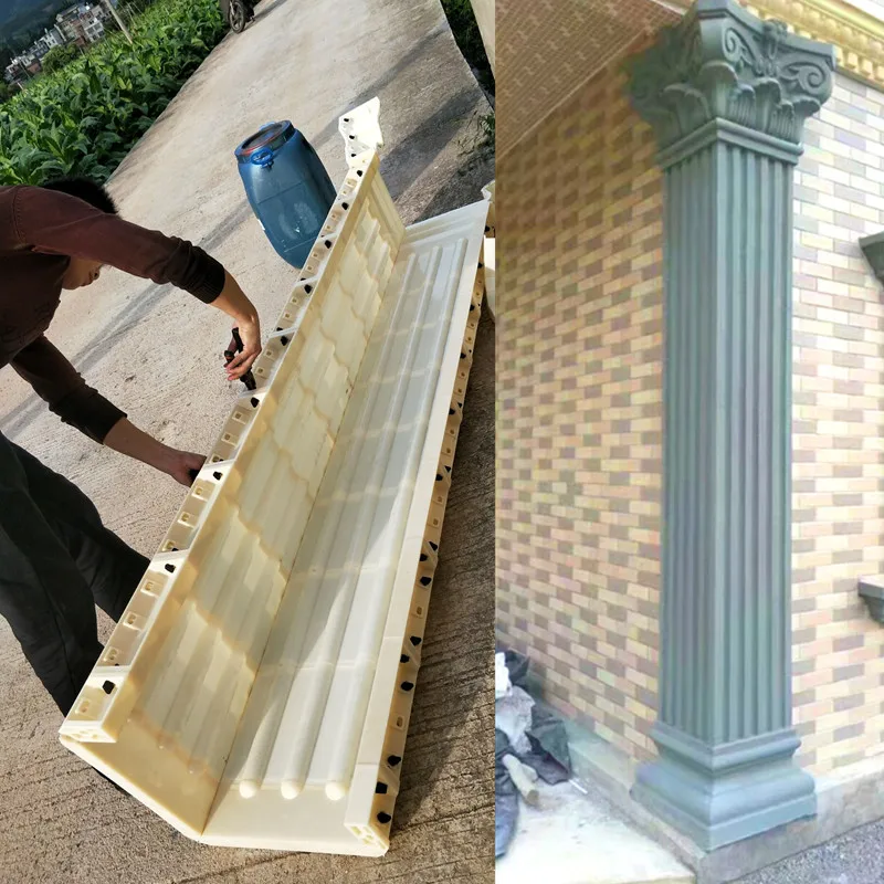 Post footing mold 12" x 4", ABS plastic mold, concrete mold, concrete