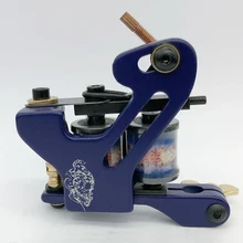 Новая чугунная машина для татуировки с двумя спиральными катушками, 10 катушек, ручная машинка для тату-пистолета