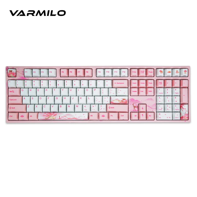 Varmilo меч фея 3 механическая клавиатура розовая вишневая красная ось