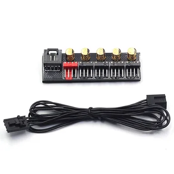 

Motherboard 4Pin Pin PWM Hub FAN HUB Computer Temperature Control Governor Chassis Fan Controller
