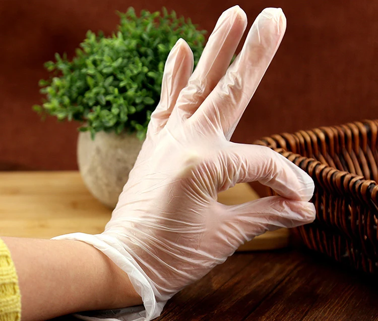 Кухонные туз 20 шт одноразовые прозрачные пищевые пластиковые перчатки для ресторана прозрачные перчатки для барбекю Кухонные вечерние Luvas Transparentes