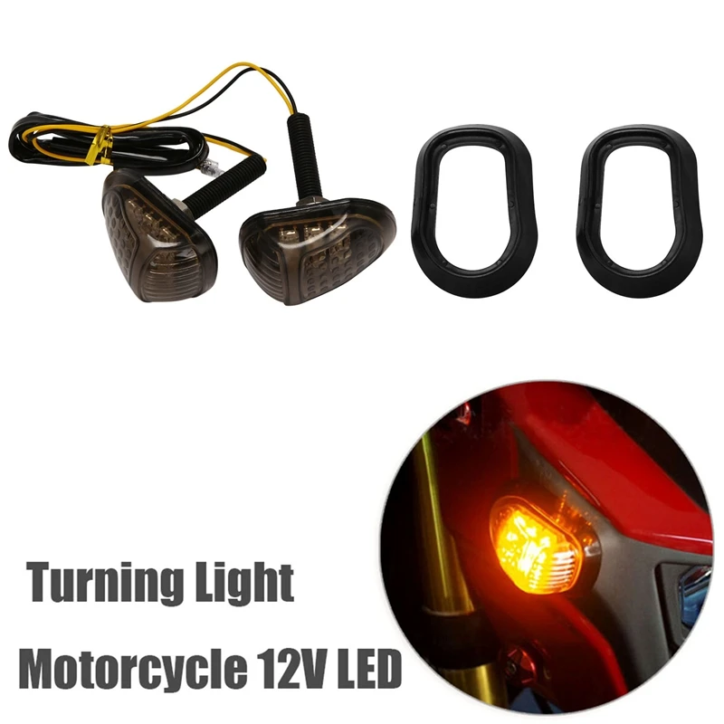 1 Pair Motorcycle Turning Light 12V LED Turn Signals Shift Lights Blinker Indicator for Honda Grom MSX125 MSX 125 |