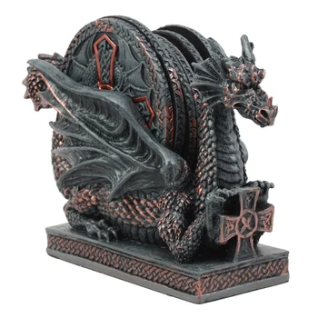 

Game of thrones Dragon Resin Coaster Cup Mats Pads Drink Coffee Tea Mug Non-slip Drinks Pad Desktop Home Decoration Kitchen Tool