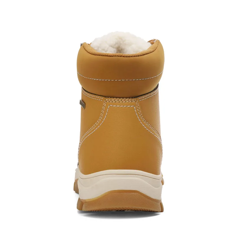 VESONAL/брендовые зимние ботинки; зимние теплые короткие плюшевые мужские Ботильоны; качественные мужские кроссовки из искусственной кожи для походов на открытом воздухе; обувь