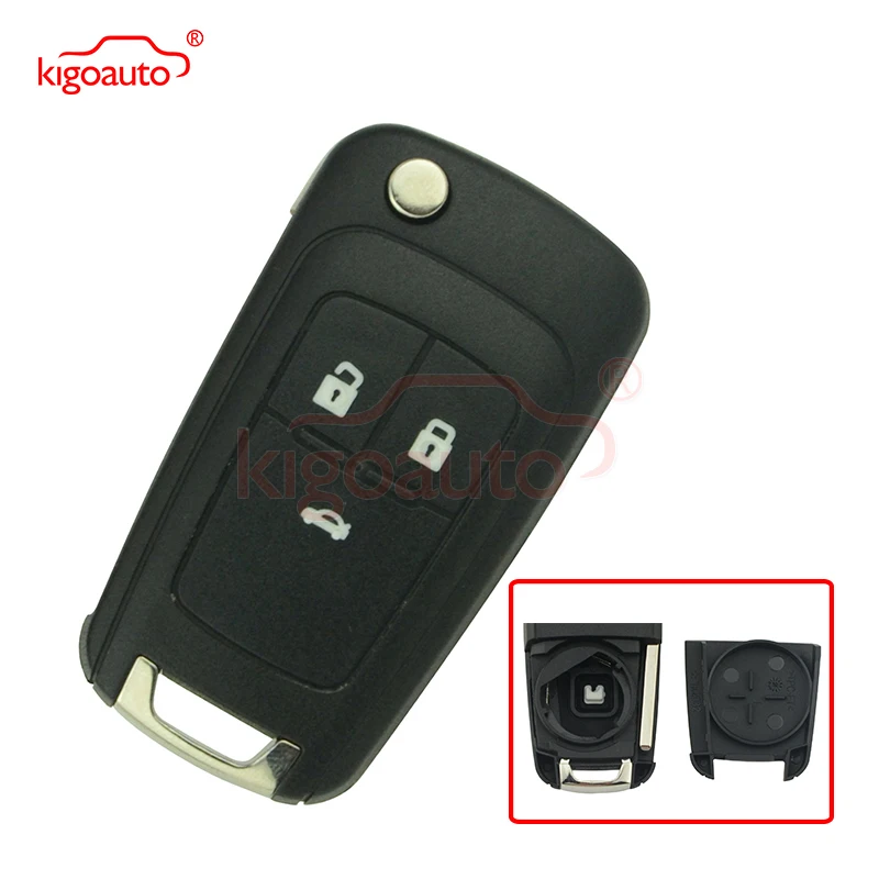 Складной ключ kigoauto для Chevrolet Cruze Aveo чехол дистанционного ключа сменный брелок без