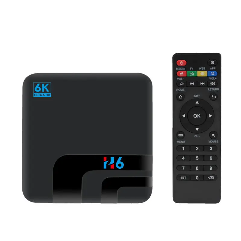 H6 4G Sim 4Gb 32Gb Smart Tv Box Android 8.1 6K Allwinner H6 Set Top Box 2.4G Wifi Bluetooth 4.0 Usb3.0 Media Player(Eu Plug)