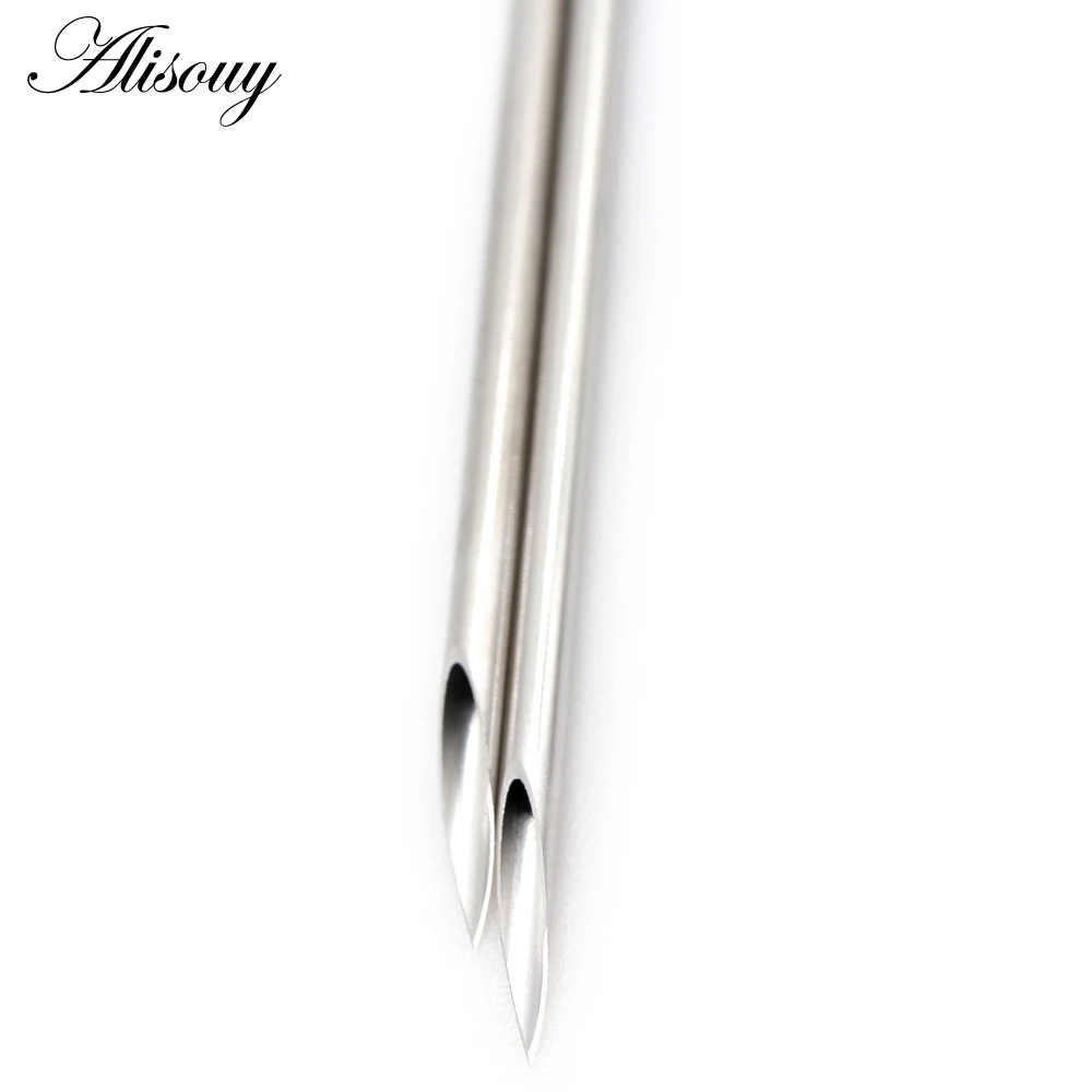 10pcs Sterilized Disposable Body Piercing Needles Surgical Steel Tattoo Supply Ear Nose Tongue Lip Navel Piercing Tools body piercing needles piercing tool