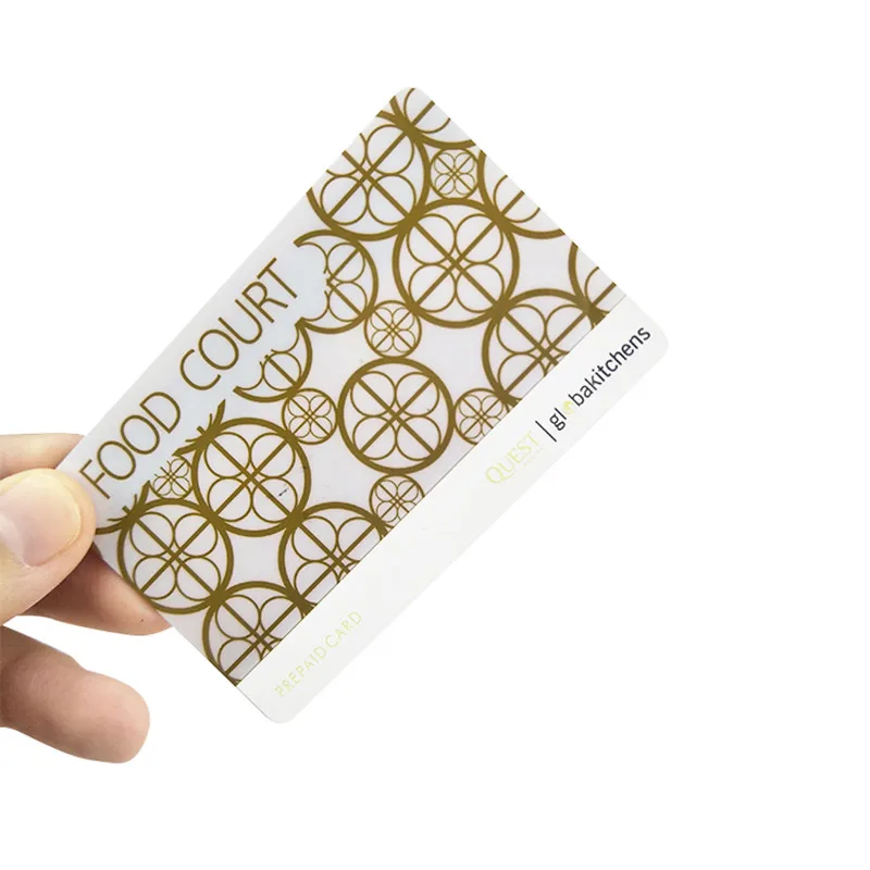 Custom Full Printing 30mil pvc transparent membership card