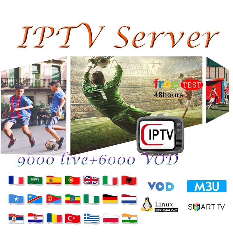 IPTV Франция подписка 1 год Европа iptv m3u 9000 активный канал 6000 VOD поддержка Spainish Germen