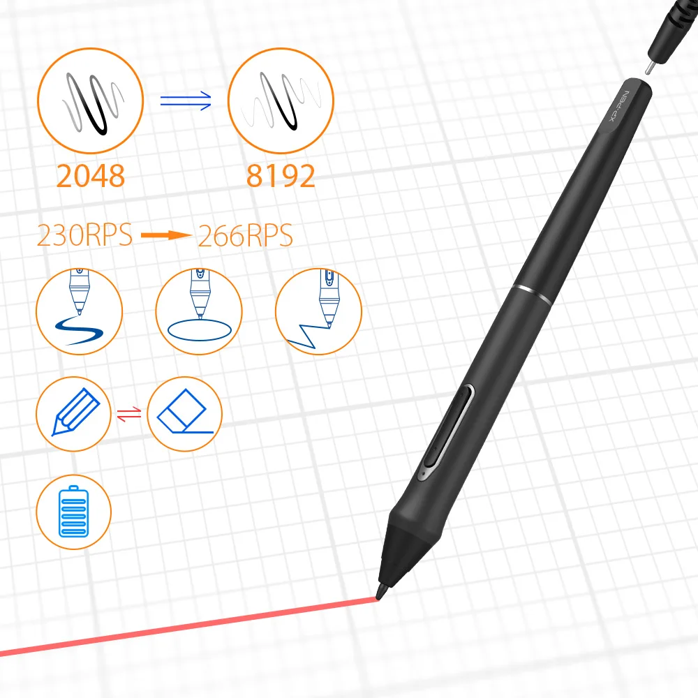 XP-Pen 22E Pro 1080P HD ips графический планшет дисплей монитор графика с 16 Экспресс-клавишами поддержка 4K дисплей s