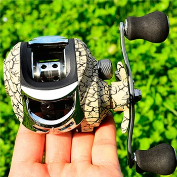 

Metal Water Drop Fishing Reel Wheel 18 + 1 Ball Bearings Spool 7.2: 1 Universal Gear Ratio Practical Reel Parts