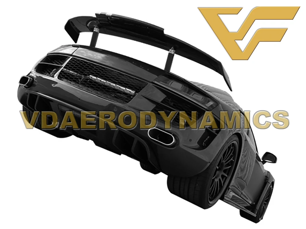 Подходит для 07-15 Audi R8 V8 V10 VAD-VS углеродного волокна спойлер на задний багажник, крыло