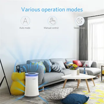 

TDBEST Air Purifier Smoke Odor Dust Remove HEPA Filter Air Cleaner (US)
