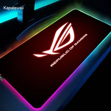 Back Light Mouse Pad ASUS Logo Computer Laptop Anime Keyboard Mouse Mat Mousepad Keyboards Gamers Decoracion Desk Mat For CSGO