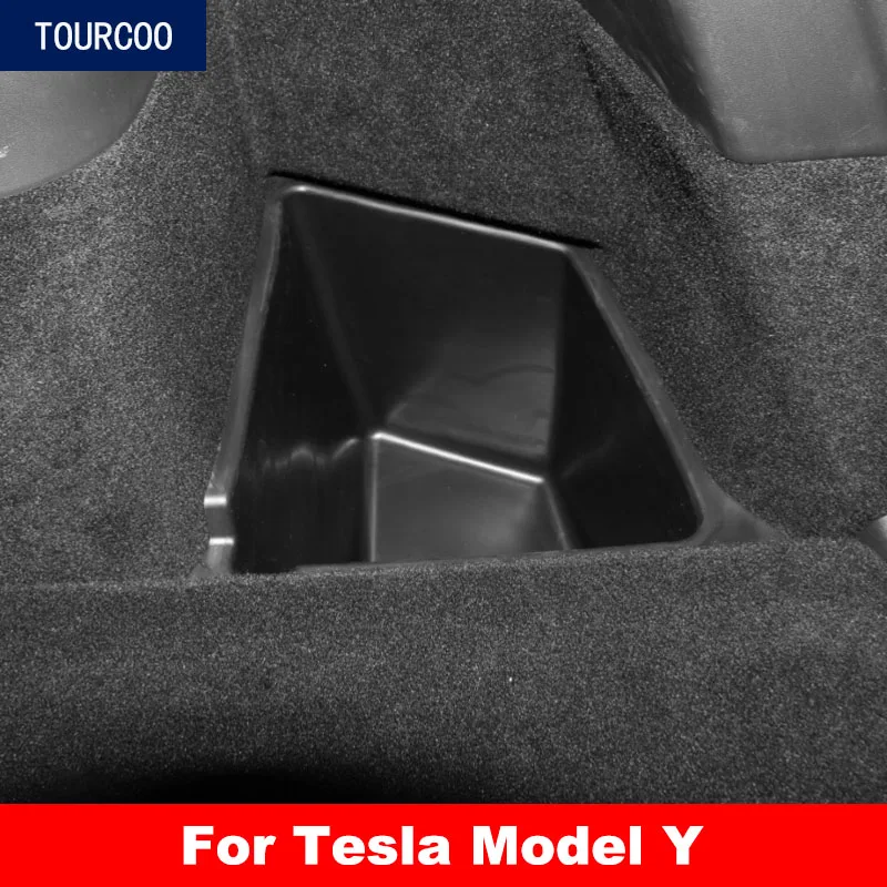 

Боковой глубокий ящик для хранения для заднего багажника Tesla Model Y аксессуары для модификации салона автомобиля 2 шт.
