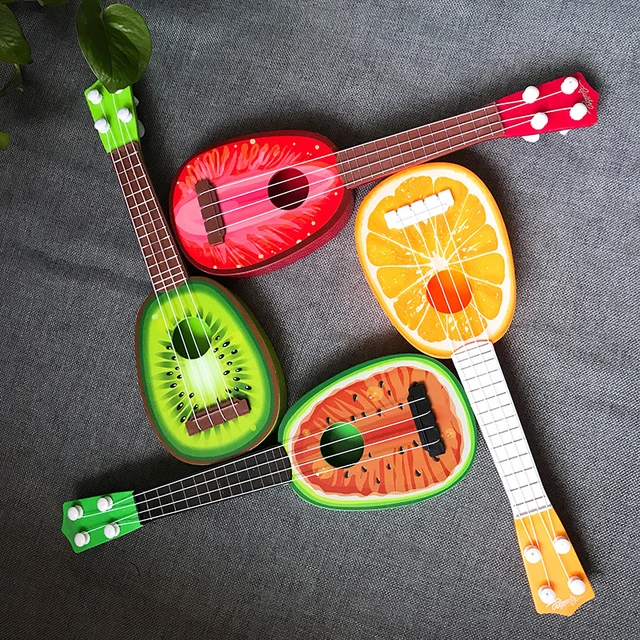 Jouet de jeukulele musical à 4 cordes, style fruit, pour enfants